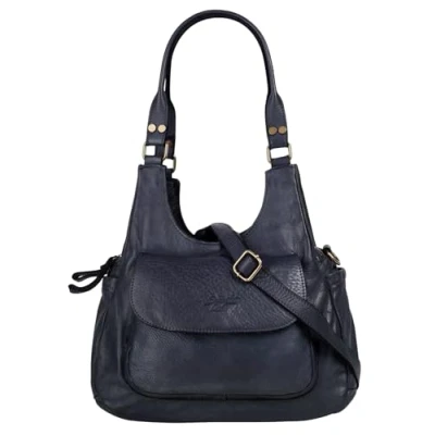 Abbildung von Samantha Look Umhängetasche echt Leder Damen Made in Italy, Trendige Umhängetasche, Henkeltasche 021685