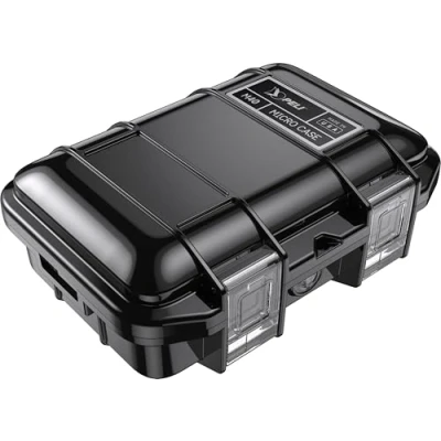Abbildung von PELI M40 Micro Case; Überlegener Schutz für wertvolle Ausrüstung und Kompaktwerkzeuge; Wasserresistent, Staubdicht Bruchsicher; Volumen 1 Liter; Farbe: Schwarz