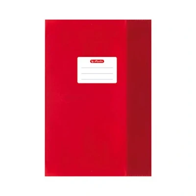Abbildung von 25 x Herlitz Heftumschlag A5 PP Bast rot