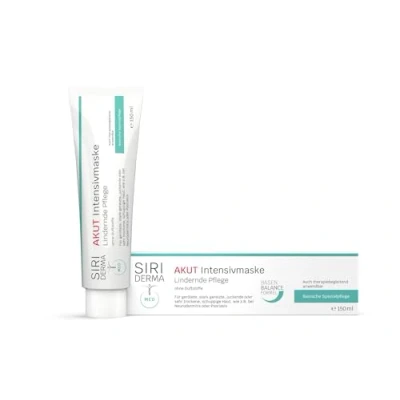 Abbildung von SIRIDERMA AKUT Intensivmaske Akutpflege mit Zink für sehr trockene oder gereizte Haut Bei Neurodermitis, Psoriasis (ohne Parfum, 150 ml)
