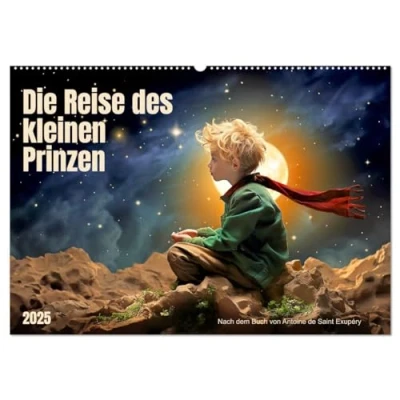 Abbildung von Die Reise des kleinen Prinzen (Wandkalender 2025 DIN A2 quer), CALVENDO Monatskalender