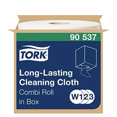 Abbildung von Tork Langlebige Reinigungstücher Weiß W1/2/3, Kombirolle, 1 x 300 Tücher, 90537