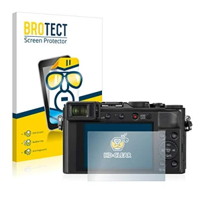 Abbildung von BROTECT (2 Stück Schutzfolie für Panasonic Lumix DC LX100 II Displayschutz Folie Ultra Klar
