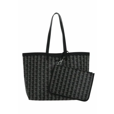 Abbildung von Lacoste ZELY Shopping Bag, Damen, Größe: One Size, Mono noir beige n