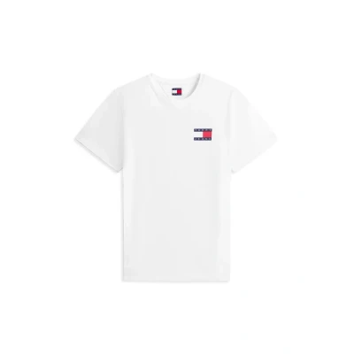 Abbildung von Tommy Jeans SLIM Essential FLAG TEE Tshirt basic, Herren, Größe: 44, White