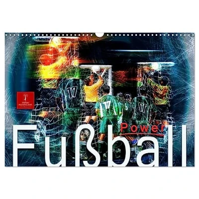 Abbildung von Fußball Power (Wandkalender 2025 DIN A3 quer), CALVENDO Monatskalender