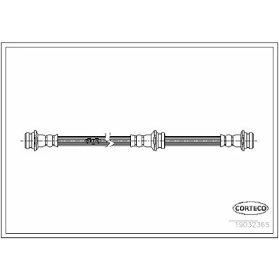 Abbildung von CORTECO 19032365 Bremsschläuche Hinterachse 362 SUZUKI: SWIFT 2 Schragheck