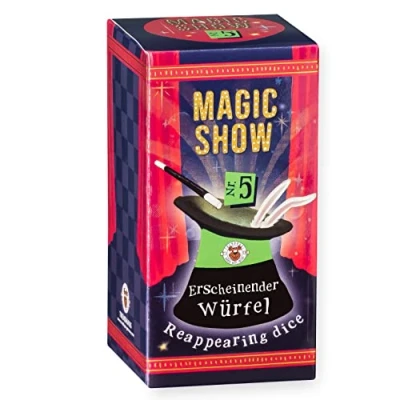 Abbildung von TRENDHAUS 957856 Magic Show Nr. 5 [ Erscheinender Würfel ], Verblüffende Zaubertricks für Kinder ab 6 Jahren, Inkl. Online Videos, Trick Nr.5
