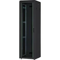 Abbildung von DIGITUS Netzwerkschrank 19 Zoll Rack 22HE 60x80 cm Unique Serie Traglast 800 kg Nutztiefe 743 mm Schwarz