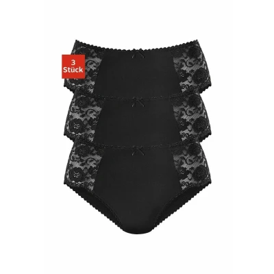 Abbildung von Lascana Huftslip Slip, Damen, Größe: 36/38, Schwarz