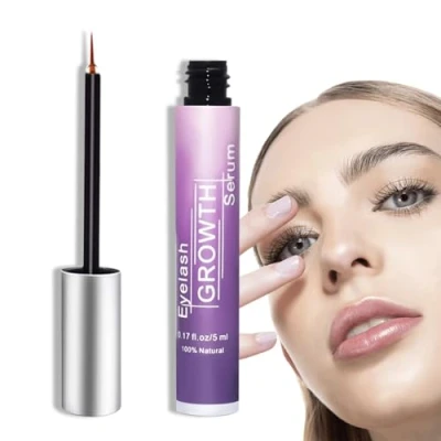 Abbildung von Wimpernserum,Augenbrauen Serum,Hochwirksames Wimpernserum Ohne Hormone Für Maximale Wimpernstärke Und Länge,NatüRliche Formel Beeindruckende Ergebnisse In Wimpernwachstum Pflege