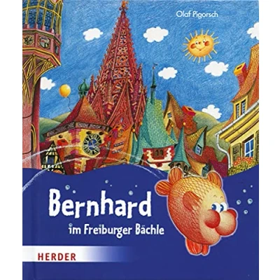 Abbildung von Bernhard im Freiburger Bächle