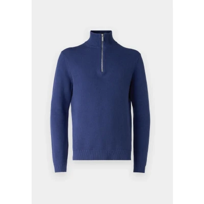 Abbildung von Selected Homme Slhdane Structure HALF ZIP Strickpullover, Herren, Größe: Large, Oceana