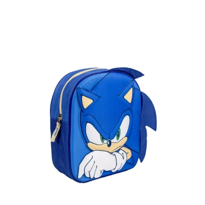 Abbildung von Disney Sonic THE Hedgehog Durable WITH 3D Design Perfect FOR FANS Schulranzen für Kinder, Größe: One Size, Blue
