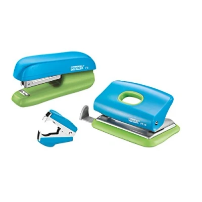 Abbildung von Rapid 5000370 Set heftgerät (F5 plus LoFC10, Entklammerer C2, SB) blau/grün