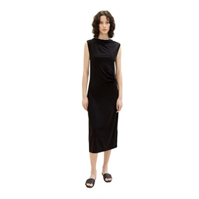 Abbildung von TOM TAILOR Damen 1036666 Kleid, 14482 Deep Black, 38