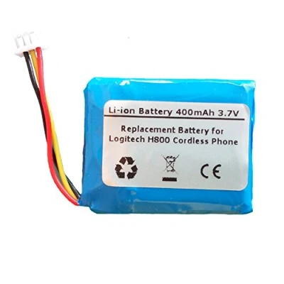 Abbildung von 400 mAh 3,7 V Li Polymer Ersatzakku für das kabellose Logitech H800 H820e Headset 533 000095