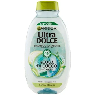 Abbildung von Garnier Ultra Dolce Kokoswasser &amp; Aloe Vera Feuchtigkeitsspendendes Shampoo 250 ml