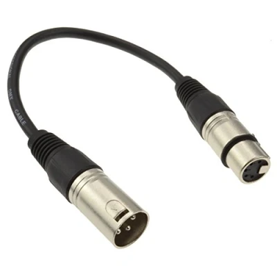 Abbildung von kenable Pulse 3 Polig XLR Stecker Zum 5 DMX Weiblich Buchse Adapter Kabel 20 cm