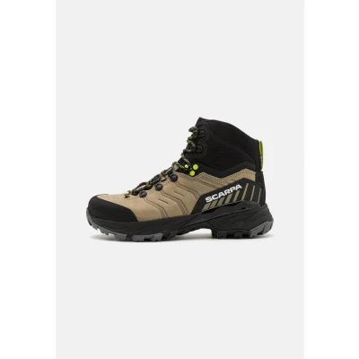 Abbildung von Scarpa RUSH TREK PRO GORE TEX Hikingschuh, Damen, Größe: 40, Stone/sunny lime Schuhe