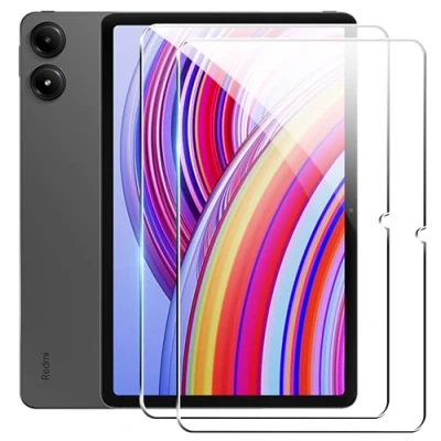 Abbildung von Rojeuinn 2 Stück Schutzglas Kompatibel mit Redmi Pad Pro 5G / 4G Xiaomi Poco 12.1 Inches Panzerfolie Schutzfolie,HD panzerglas screen protector,9H Härte Anti Kratzen Displayschutz.