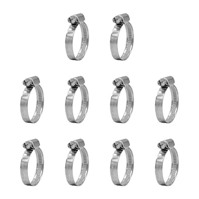 Abbildung von VARIOSAN Schlauchschellen Set 13637, 10 Stück, Spannbereich 20 32 mm, Bandbreite 9 W4 (Edelstahl / V2A)