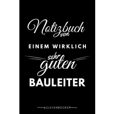 Abbildung von Notizbuch für den Bauleiter: personalisierte Geschenk Idee Männer, die auf dem Bau das Sagen haben