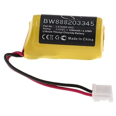 Abbildung von vhbw Batterie kompatibel mit Siemens VDO DTCO 1381 Fahrtenschreiber (1200mAh, 3,6V, Li SOCl2)