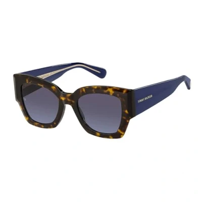 Abbildung von Tommy Hilfiger Sonnenbrille, Damen, Größe: 54, Havana