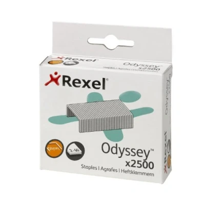 Abbildung von Rexel Heftklammern für Odyssey Spezialhefter/2100050 verzinkt Metall Inh.2500, silber