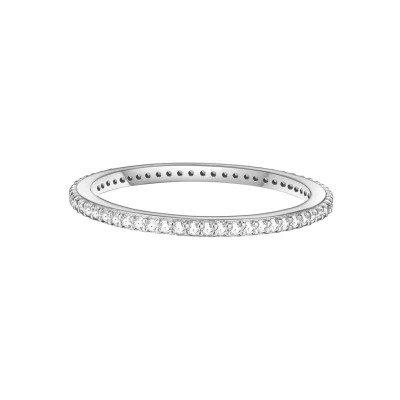 Abbildung von Glanzstücke München Damen Ring Sterling Silber Zirkonia weiß Memory Stapel filigran, Gr. 58 (18.5)