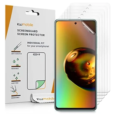 Abbildung von kwmobile 6X Displayschutzfolie kompatibel mit Samsung Galaxy S20 FE Folie klare Schutzfolien Set in transparent