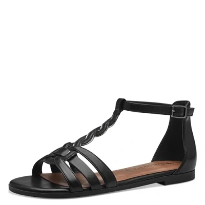 Abbildung von Tamaris Riemensandalette, Damen, Größe: 36, Black Schuhe