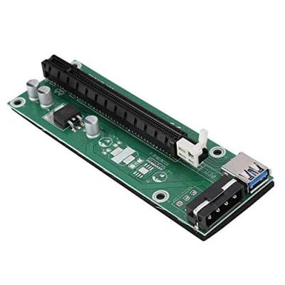 Abbildung von VBESTLIFE PCIE 1X zu PCI E 16X Grafikkarten Extender Riser Kartenadapter USB3.0 Kabel 60CM kompatibel Beliebige Grafikkarte