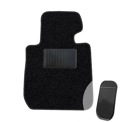 Abbildung von moto MOLTICO Fahrer Fußmatte Auto Velours Fahrerseite Autoteppiche Schwarz Fahrermatte 1 teilig passend für BMW 3er F30 F31 2011 2019