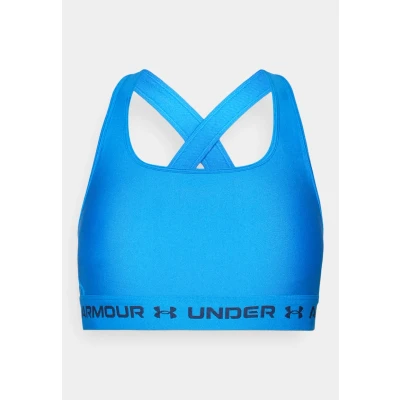 Abbildung von Under Armour Crossback MID BRA Sportbh mit mittlerer Stützkraft, Damen, Größe: XXL, Blue atlantis/washed navy