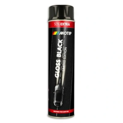 Abbildung von Motip Universalfarbe Limited Schwarz Hochglanz 600 ml.