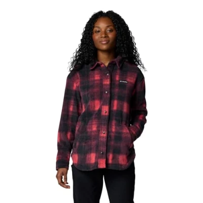 Abbildung von Columbia Benton SPRINGS Shirt Jacket Fleecejacke, Damen, Größe: XL, Daredevil
