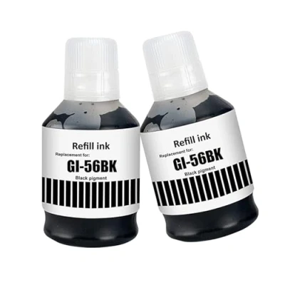 Abbildung von LAIPENG GI 56 GI56 Tinte Kompatibel mit Canon MAXIFY GX7050 GX4050 GX6550 GX6050 GX3050 GX5050 GX5550 Drucker 2 Schwarz Multipack (Schwarz*2)