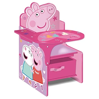 Abbildung von ARDITEX Peppa Pig Stuhl Schreibtisch mit Aufbewahrungskorb von Nixy Children Einheitsgröße