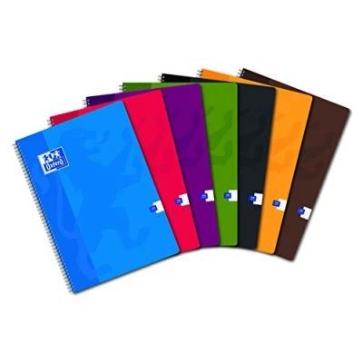 Abbildung von Oxford Office Classic Set von 5 Spiral Notebooks mit kleinen Fliesen 21 x 29,7 cm 100 Seiten verschi, 5er Pack