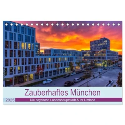 Abbildung von Bezauberndes München Die bayrische Landeshauptstadt und ihr Umland. (Tischkalender 2025 DIN A5 quer), CALVENDO Monatskalender