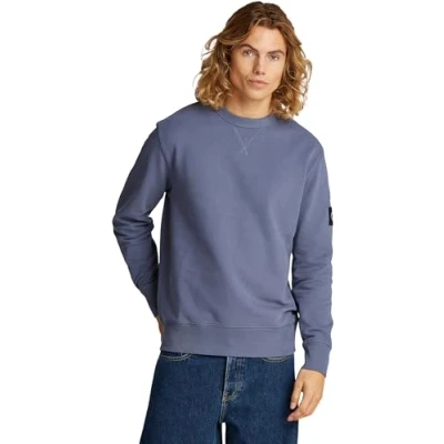 Abbildung von Calvin Klein Jeans Badge CREW NECK Sweatshirt, Herren, Größe: Medium, Grisaille