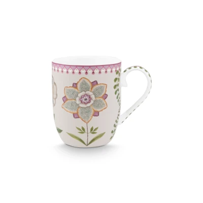 Abbildung von PIP STUDIO Lily&amp;Lotus Tasse weiss/lila 145ml