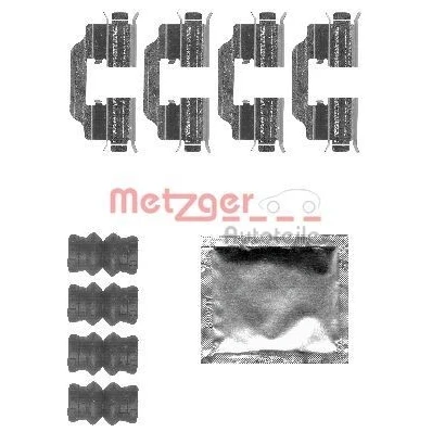 Abbildung von METZGER 109 1832 Zubehörsatz, Scheibenbremsbelag ALFA ROMEO: Giulietta Schrägheck