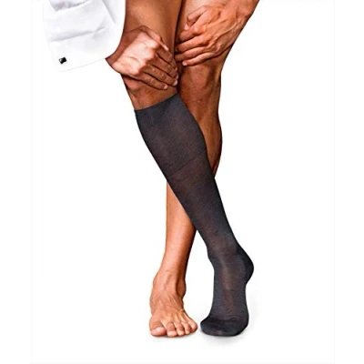 Abbildung von Falke NO. 9 PURE FIL D ́ÉCOSSE Luxury LINE Socken, Herren, Größe: 45/46, Gray