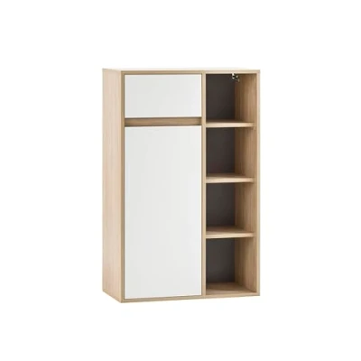 Abbildung von Schildmeyer Midischrank &quot;Mali, Breite 66 cm&quot;, Holzdekor mit fühlbarer Struktur, Grifflose Türöffnung