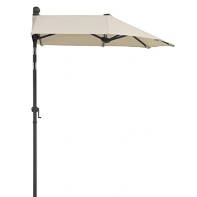 Abbildung von Schneider Sonnenschirm Salerno mezza, natur, 150x150 cm rechteckig, Gestell Stahl, Bespannung Polyester, 5.94 kg