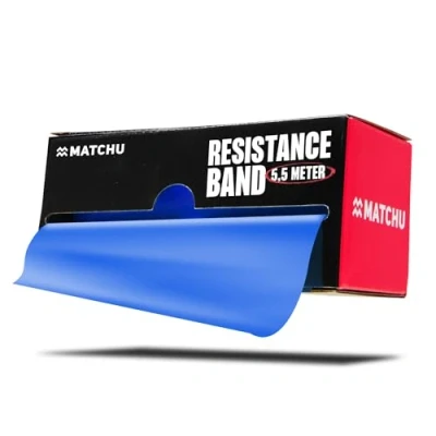 Abbildung von Widerstandsband Rolle 5.5 Meter x 14 cm Fitnessband Blau