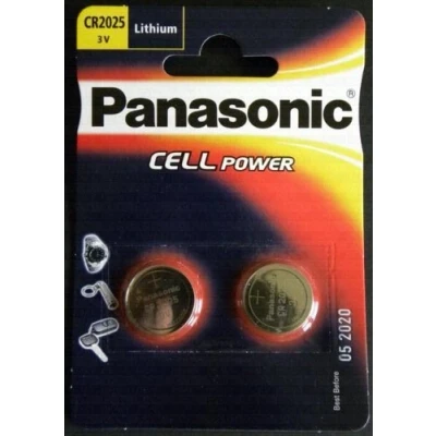 Abbildung von Panasonic eine (1 Twin Pack (2 batterien) cr2025 Lithium knopfzellen 3v blisterverpackung
